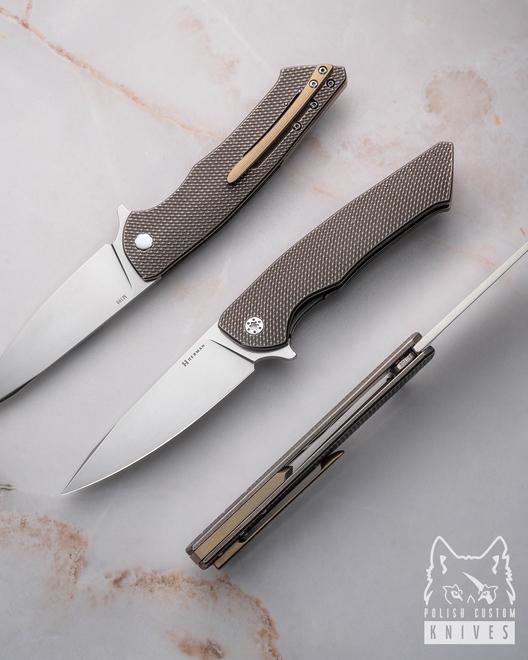 NÓŻ SKŁADANY FOLDER SLIM #0702 M390 HERMAN KNIVES
