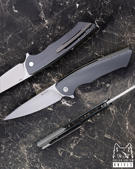 NÓŻ SKŁADANY FOLDER SLIM #0614 M390 DLC HERMAN KNIVES