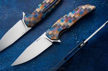 NÓŻ SKŁADANY FOLDER DRAGONFLY #0556 MAGNACUT PUZZLE ( C0073 ) HERMAN KNIVES