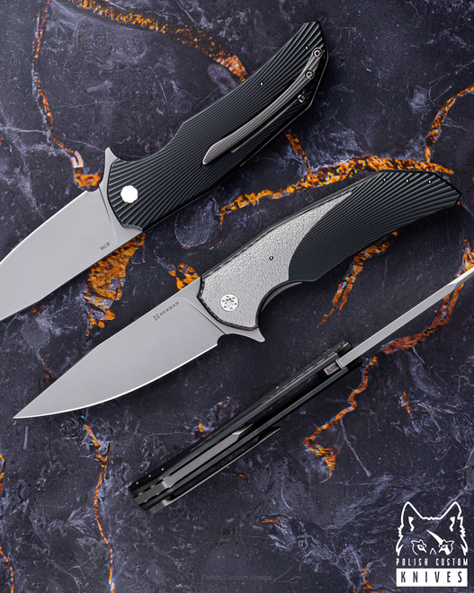 NÓŻ SKŁADANY FOLDER DRAGONFLY #0372 M390 DLC HERMAN KNIVES