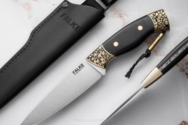 NÓŻ MYŚLIWSKI HUNTER LONG HL 002 D2 G10 FALKE KNIVES