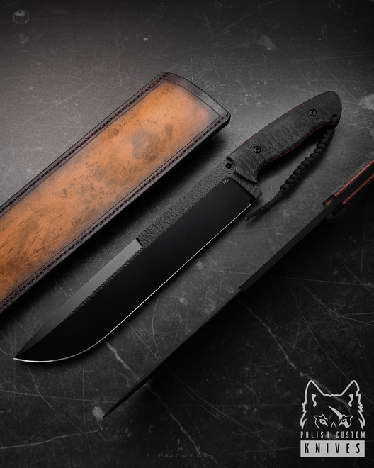 DUŻY NÓŻ SURVIVALOWY TAKTYCZNY NOMAD XL 1 MICARTA O2 TD