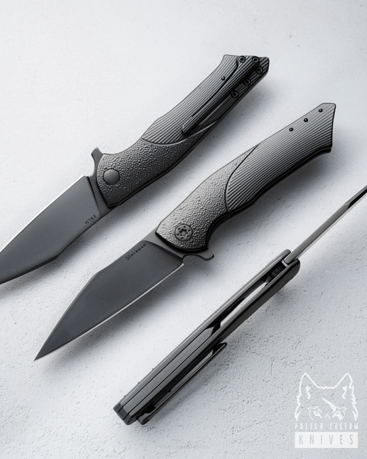 NÓŻ SKŁADANY FOLDER BEE 75 RWL34 DLC HERMAN KNIVES