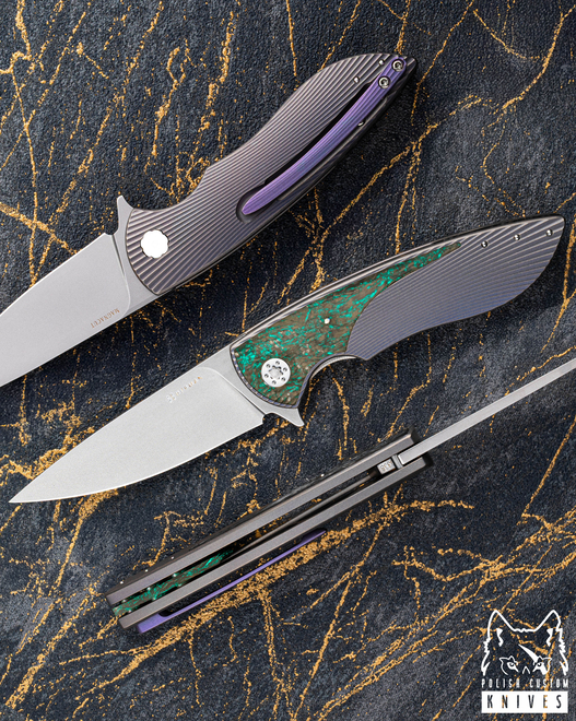 NÓŻ SKŁADANY FOLDER MICRO STING #0338 MAGNACUT HERMAN KNIVES