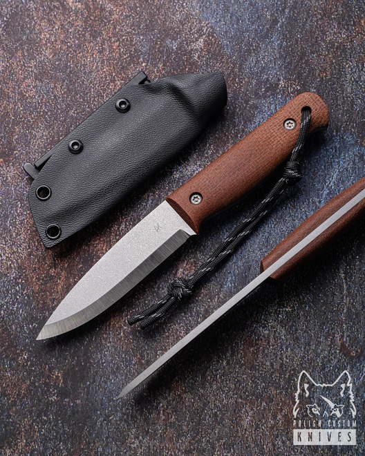 NÓŻ SURVIVALOWY EDC BUSHCRAFT 12 O2 MICARTA AK