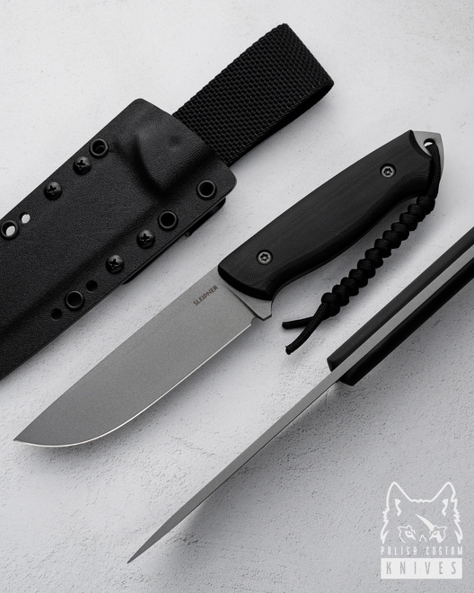 NÓŻ SURVIVALOWY RATEL II 35 SLEIPNER G10 BLACK TD KNIVES
