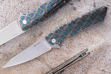 NÓŻ SKŁADANY FOLDER SLIM #0545 MAGNACUT CHRONO CIRCLE HERMAN KNIVES