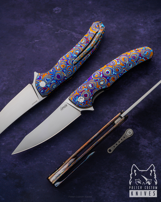NÓŻ SKŁADANY FOLDER ISHTAR 411 TIMASCUS MAGNACUT FULL DRESS HERMAN KNIVES