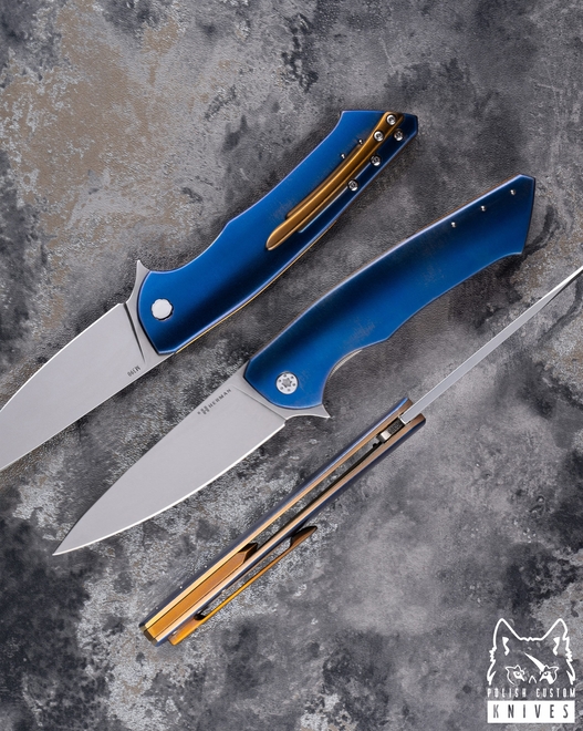 NÓŻ SKŁADANY FOLDER SLIM 398 M390 HERMAN KNIVES