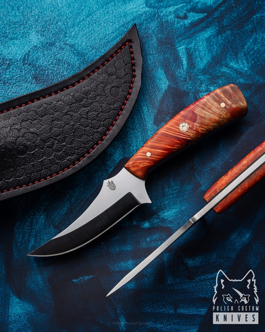 NÓŻ EDC MYŚLIWSKI PENKNIFE 3 BECUT DREWNO STABILIZOWANE BM