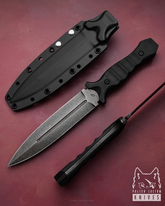 NÓŻ TAKTYCZNY SZTYLET PUNHELO 1 O2 G10 RATO KNIVES
