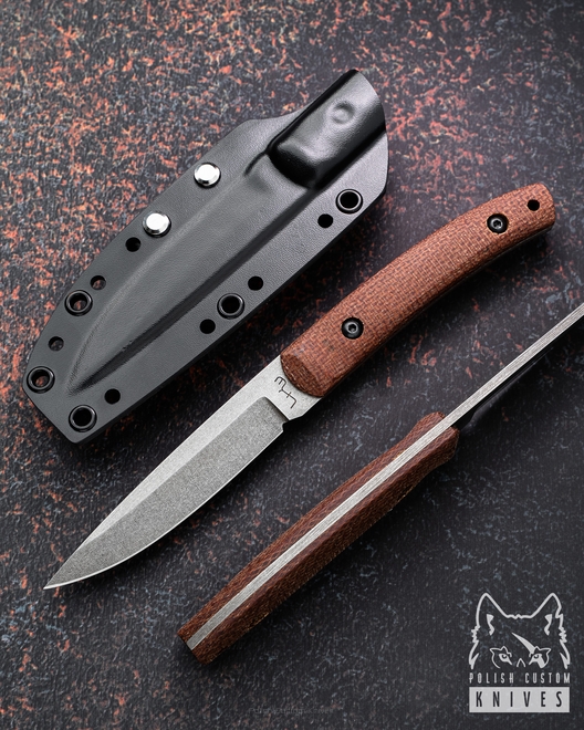 NÓŻ EDC MYŚLIWSKI TAKTYCZNY STING MICARTA BRĄZ LKW