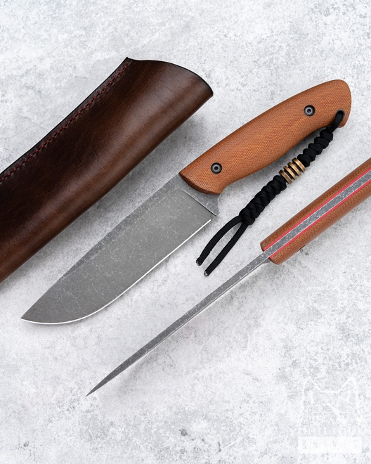 NÓŻ SURVIVALOWY WDOWA 9 MICARTA BRĄZ TD