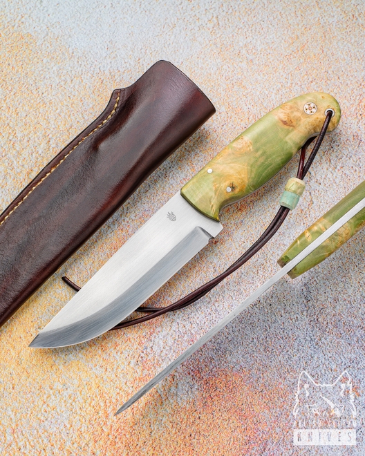 NÓŻ  MYŚLIWSKI SURVIVALOWY ADVENTURE LIGHT GREEN 1  K720 O2  BM