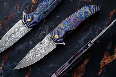 NÓŻ SKŁADANY FOLDER DRAGONFLY #0510 DAMACORE TIMASCUS ( C0044 ) FULL DRESS HERMAN KNIVES