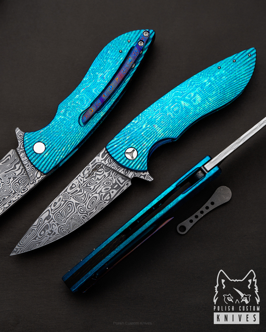 NÓŻ SKŁADANY STING 2 TIMASCUS DAMASTEEL HERMAN