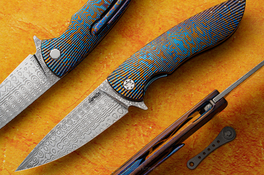 NÓŻ SKŁADANY FOLDER STING 16 TIMASCUS DAMASTEEL HERMAN