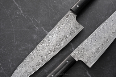 NÓŻ KUCHENNY CHEF 210 11 DAMASTEEL WŁÓKNO WĘGLOWE PABIŚ KNIVES