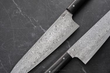NÓŻ KUCHENNY CHEF 210 11 DAMASTEEL WŁÓKNO WĘGLOWE PABIŚ KNIVES