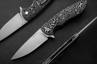 NÓŻ SKŁADANY FOLDER BIG STING #0022 M398 HERMAN KNIVES