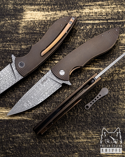 NÓŻ SKŁADANY FOLDER STING 30 DAMASTEEL HERMAN