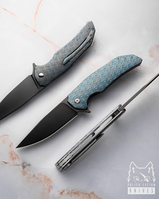 NÓŻ SKŁADANY FOLDER DRAGONFLY #0500 TESSERACT M398 HERMAN KNIVES