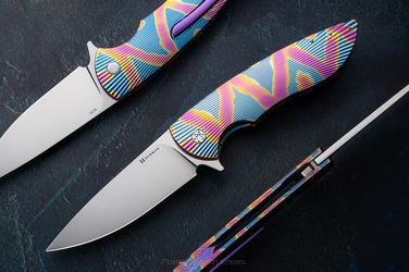 NÓŻ SKŁADANY FOLDER BIG STING #0052 M398 HERMAN KNIVES