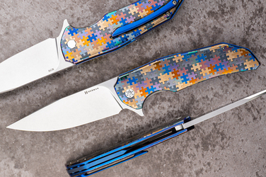 NÓŻ SKŁADANY FOLDER DRAGONFLY #0532 M398 PUZZLE HERMAN KNIVES