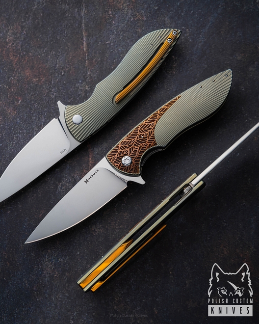 NÓŻ SKŁADANY FOLDER STING #0691 M398 HERMAN KNIVES