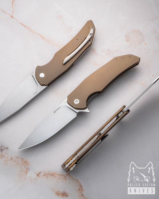 NÓŻ SKŁADANY FOLDER DRAGONFLY #0526 RWL34 HERMAN KNIVES