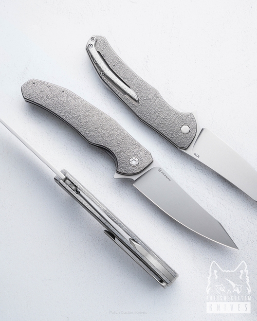 NÓŻ SKŁADANY FOLDER ISHTAR #0640 M398 LEWORĘCZNY HERMAN KNIVES