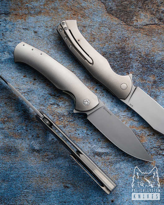 NÓŻ SKŁADANY FOLDER MANTIS 216 LEWORĘCZNY M398 HERMAN KNIVES