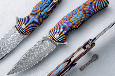 NÓŻ SKŁADANY DRAGONFLY 10 TIMASCUS DAMASTEEL HERMAN