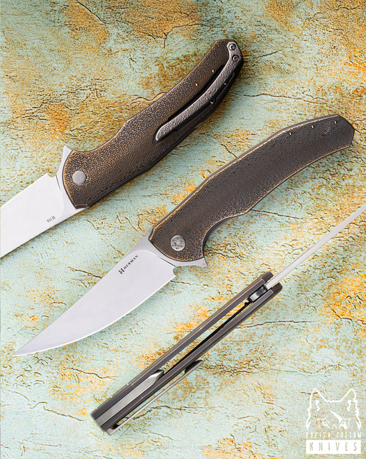 NÓŻ SKŁADANY FOLDER ISHTAR #0686 M398 HERMAN KNIVES