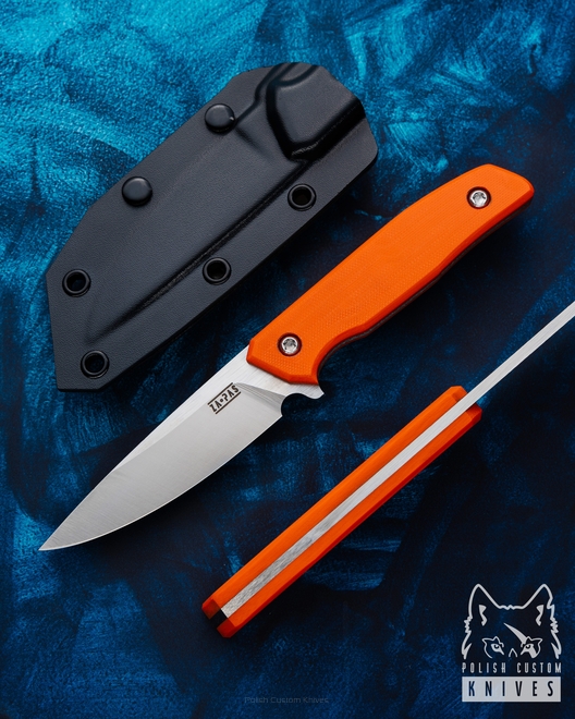 NÓŻ SURVIVALOWY AMBRO 2 2 NC11LV G10 ORANGE ZAPAS KNIVES
