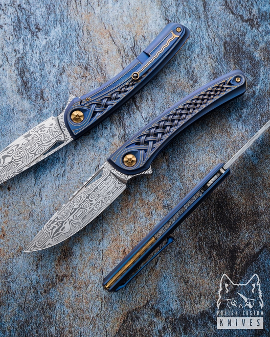 NÓŻ SKŁADANY FOLDER MINOS #43 DAMASTEEL LESBAR KNIVES