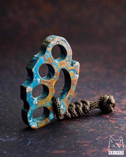 Przywieszka do kluczy brelok TBK Tiny  Brass Knuckles Mosiądz 1