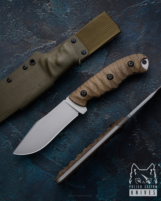 NÓŻ TAKTYCZNY MYŚLIWSKI SURVIVALOWY  OPERATOR 2323 K110 MICARTA SIMON'S KNIVES