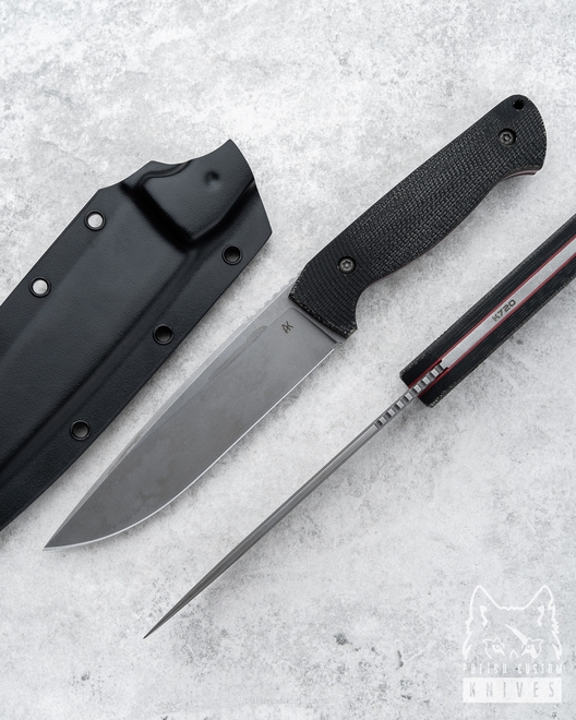 NÓŻ SURVIVALOWY AGOR O2 MICARTA CZARNA AK