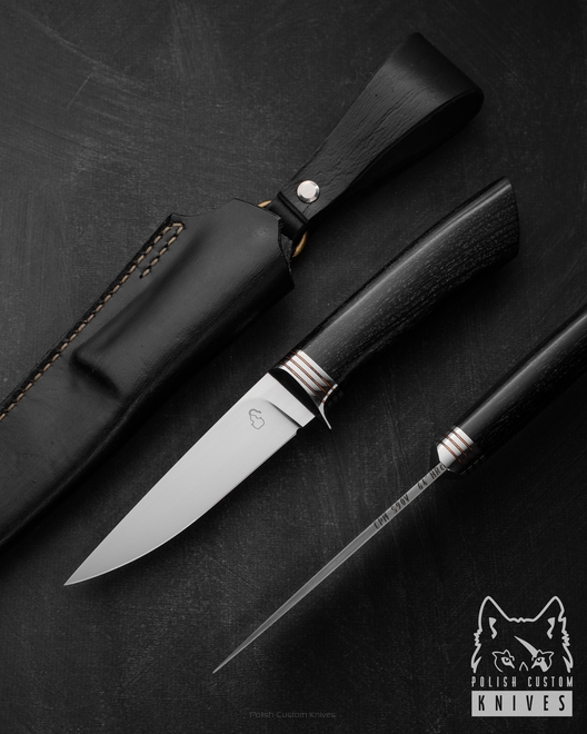 NÓŻ MYŚLIWSKI HUNTER 10 S90V CZARNY GRAB MOONSHINE KNIVES