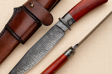 NÓŻ MYŚLIWSKI HOT ROD FLAME DAMASCUS BERNARD GÓRNY