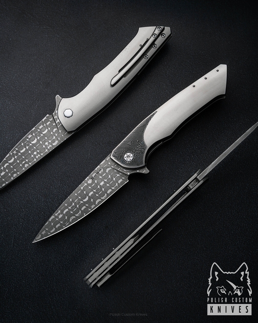 NÓŻ SKŁADANY FOLDER SLIM #0711 VEGAS FORGE HALF DRESS HERMAN KNIVES