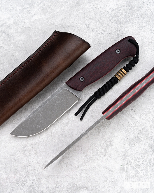 NÓŻ SURVIVALOWY WDOWA MINI 6 MICARTA BORDO D2 TD