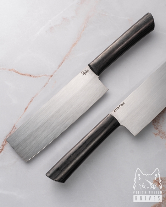 NÓŻ KUCHENNY NAKIRI 160 3 WŁÓKNO WĘGLOWE D2 PABIŚ