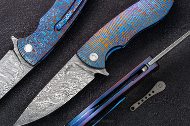 NÓŻ SKŁADANY STING 9 TIMASCUS DAMASTEEL HERMAN