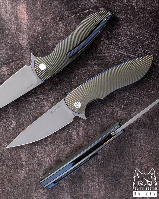 NÓŻ SKŁADANY FOLDER STING #0769 MAGNACUT HERMAN KNIVES