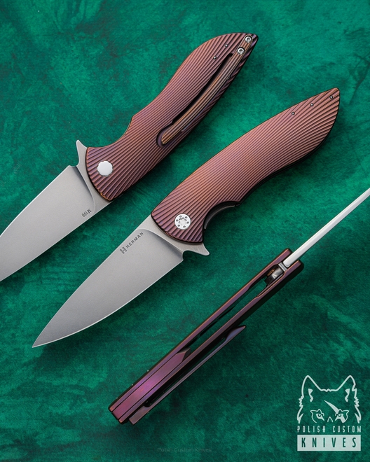 NÓŻ SKŁADANY FOLDER STING 521 M390 HERMAN KNIVES