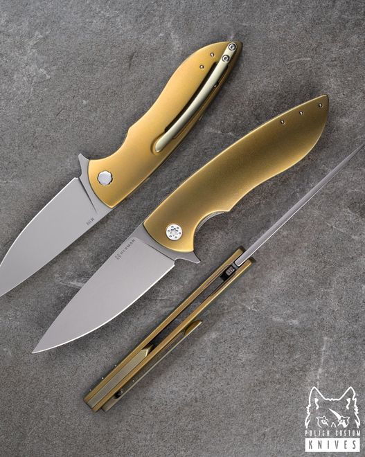 NÓŻ SKŁADANY FOLDER STING 571 M398 HERMAN KNIVES