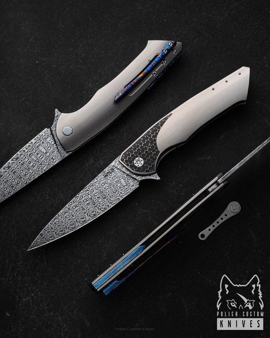 NÓŻ SKŁADANY FOLDER SLIM 217 DAMASTEEL HERMAN