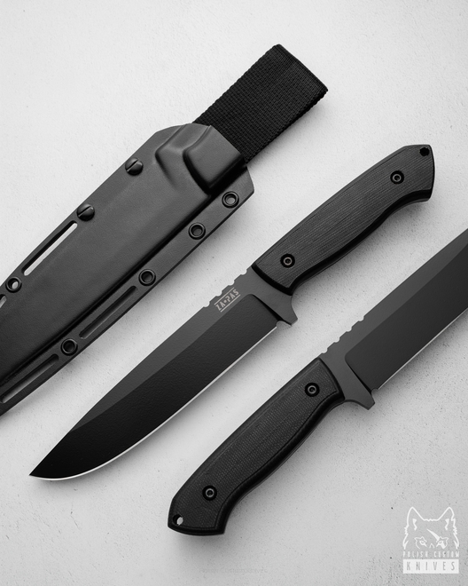 DUŻY NÓŻ BUSHCRAFTOWY SURVIVALOWY EXPENDABLE 4 NMV G10 CZARNY CERAKOTE ZA-PAS
